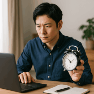 リモート環境で信頼を築くために時間が大切とする日本人男性