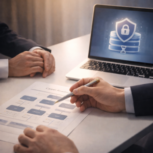 UZUZ独自のブラック企業データベースと徹底した個別サポートをイメージした、キャリアカウンセリングの様子