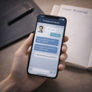 WEBCOACHの現役フリーランスコーチによる24時間マンツーマンサポートと学習計画のイメージ