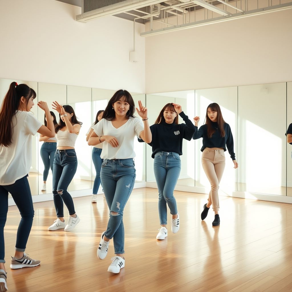 スポットライトを浴びてマイクを手に歌うアイドル志望の女性のイメージ