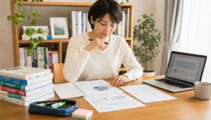看護学校受験の無料相談前に学習状況を整理する社会人